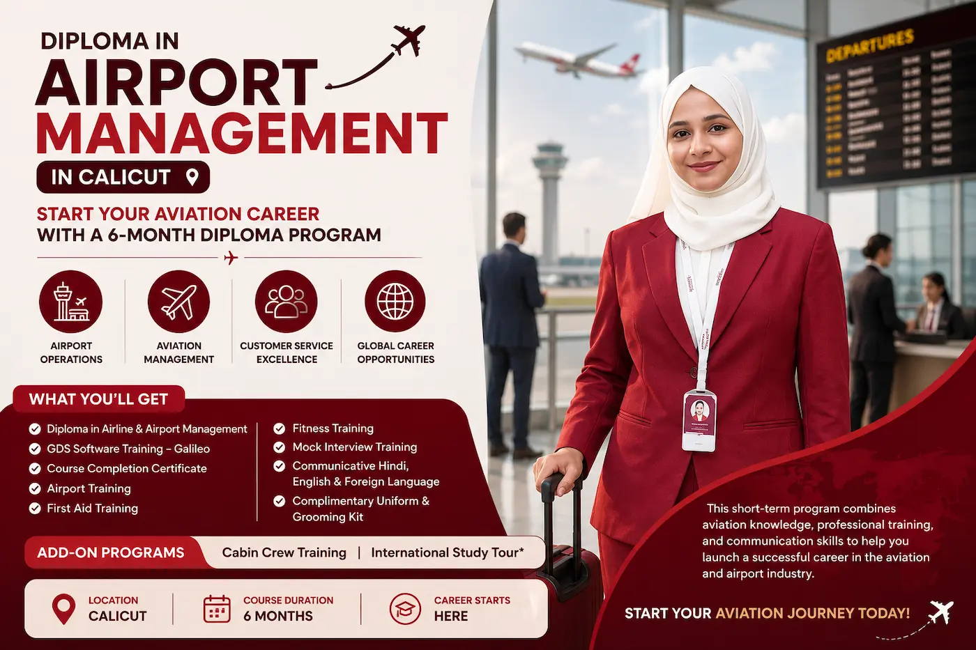 DIPLOMA AIRPORT MANAGEMENT(6 MONTH)